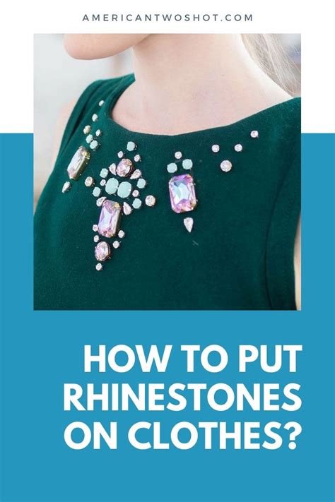 how to apply rhinestones clothing